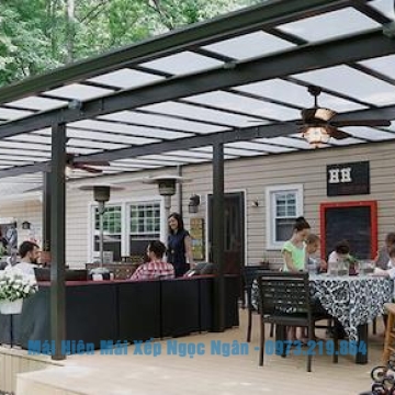 Mẫu mái hiên che sân trước đẹp hút hồn!